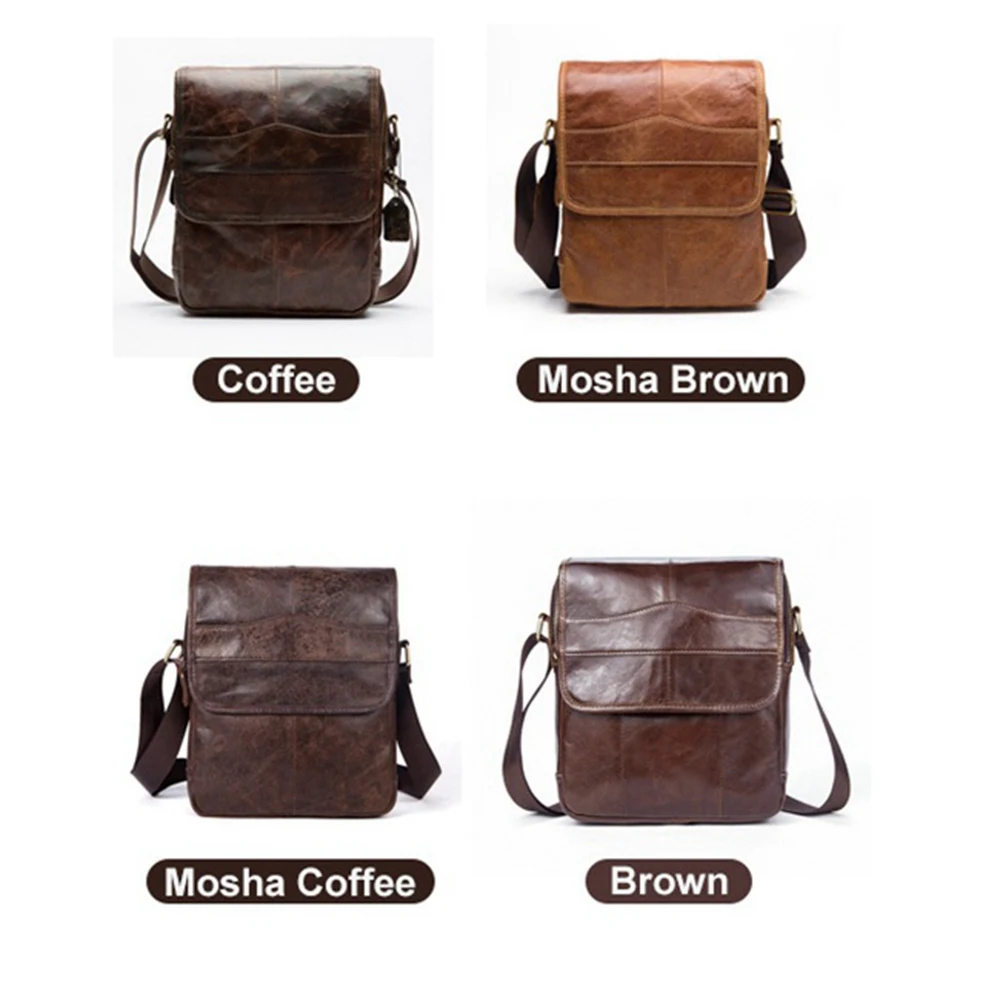 1 шт. натуральная кожа новая мужская сумка на ремне Небольшая повседневная с