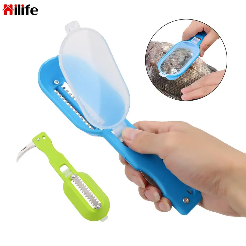 

Scaler and knife Fish scales Scraper Clam Opener Fish Cleaning Tools Kitchen Gadgets Fish Scales Skin Remover