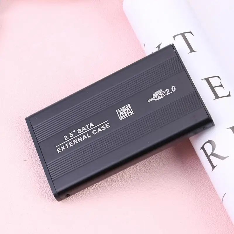 2,5 дюймов SSD жесткий диск Корпус SATA к USB2.0 HDD коробка алюминиевый сплав портативный внешний жесткий диск чехол для Win7/Win8/Mac OS
