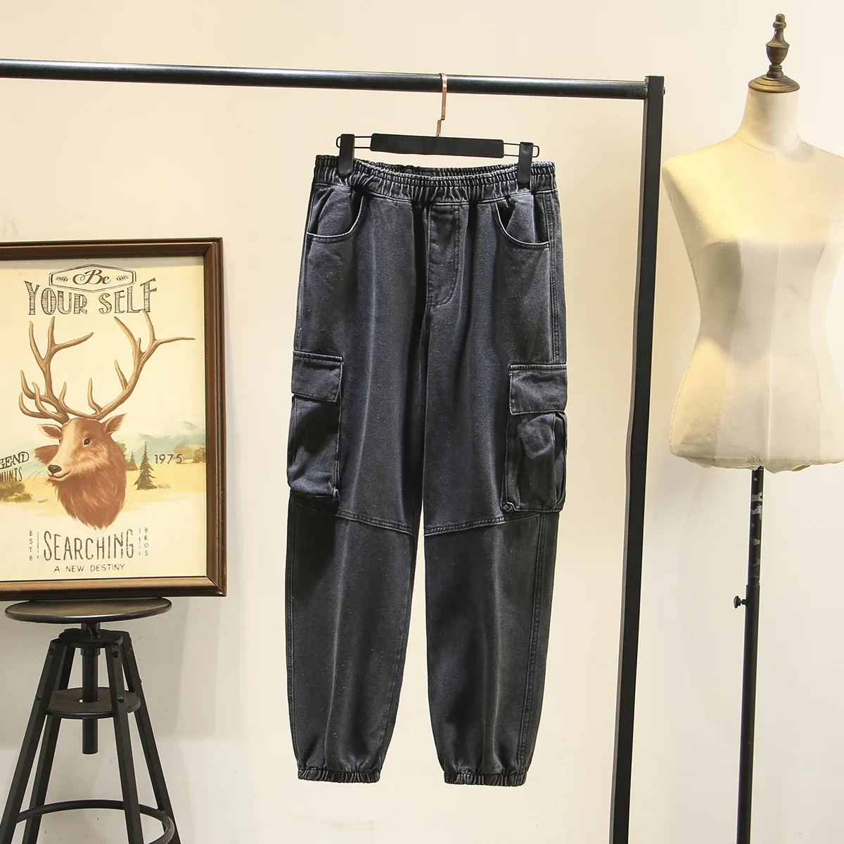 2020 весенние модные женские джинсы с высокой талией хлопковые Свободные