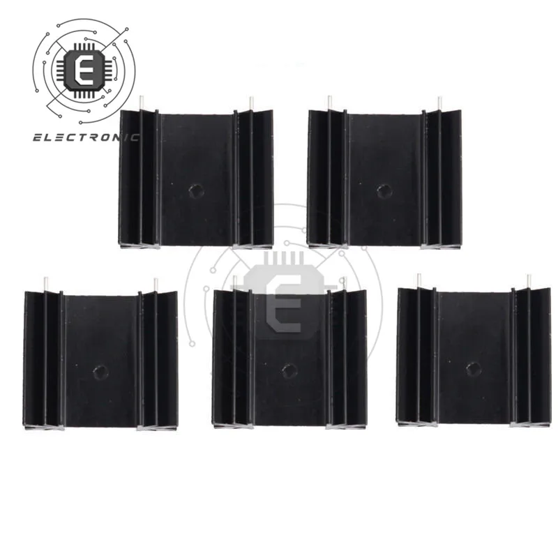 

5 шт./лот транзистор IC Радиатор для TO-220 алюминиевый 34*12*30 мм радиатор Охлаждающая лента для светодиодного усилителя высокой мощности