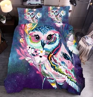 lovinsunshine 3d printed cartoon owl bedding set duvet cover king size comforters for queen size bed for children