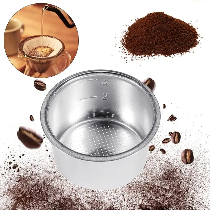 51 мм 4 чашки фильтр замена корзина для кофе бездонный Portafilter Delonghi EC680/EC685 эспрессо