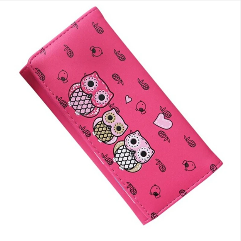 Женские кошельки с милой совой Дамский кошелек для монет длинный короткий стиль