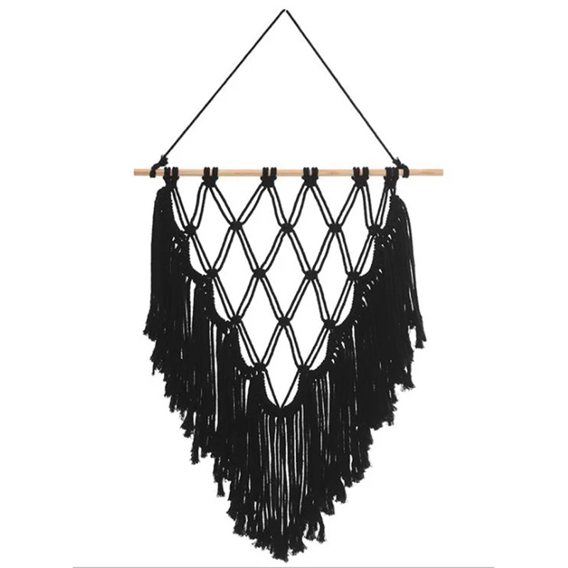 

Макраме плетеные настенные богемные шикарные богемные Декорации для комнат в стиле ретро-65 см