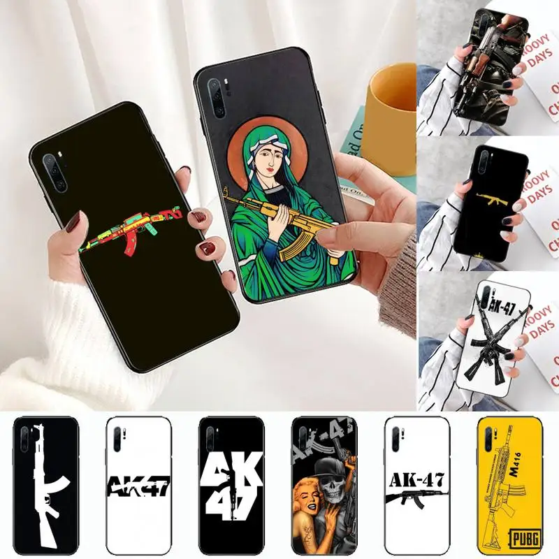Чехол для телефона AK 47 gun чехол Huawei P9 P10 P20 P30 Lite 2016 2017 2019 plus pro P smart|Бамперы| |