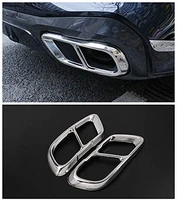 stainless steel exhaust muffler tail tip pipe chrome trim cap cover frame for bmw x5 g05 x7 2019 2020