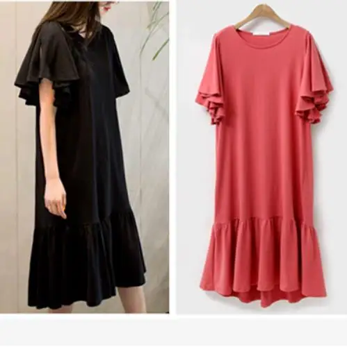 Новое поступление 2020 летние женские платья футболки модные элегантные с круглым