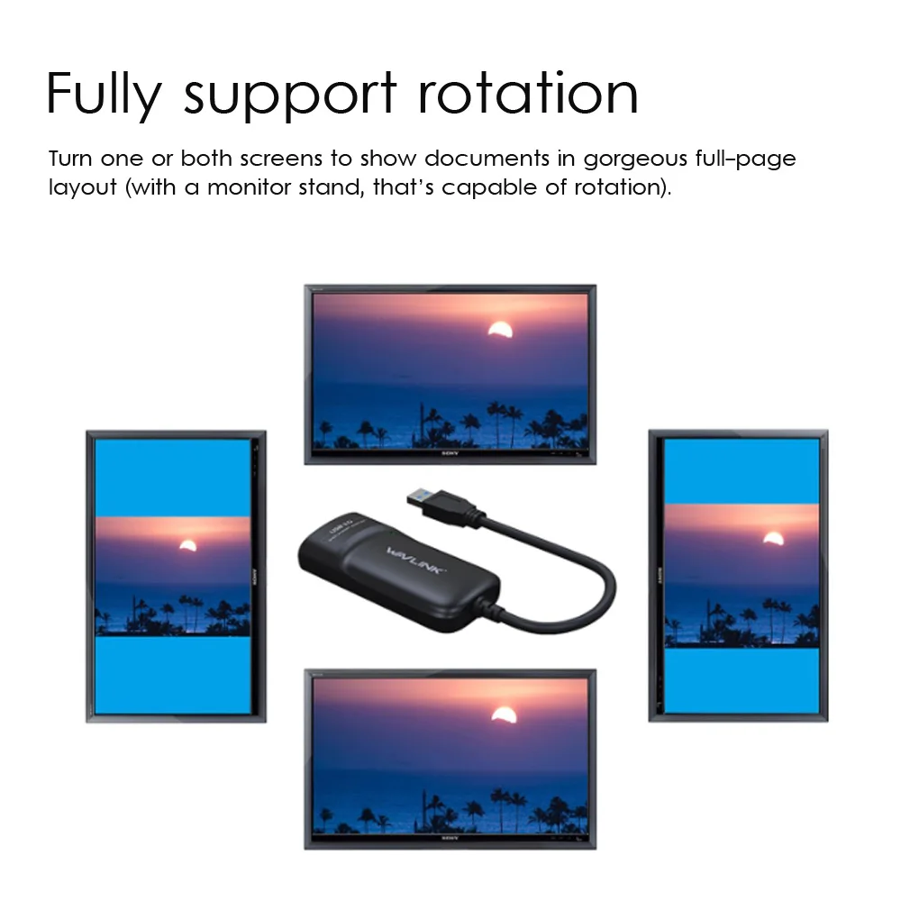 Wavlink USB 3.0 To 4K HDMI Display Adapter Multi Monitor Video Graphic HD 3840x2160 output Windows Vista/7/8/8.1 Mac OS | Компьютеры и