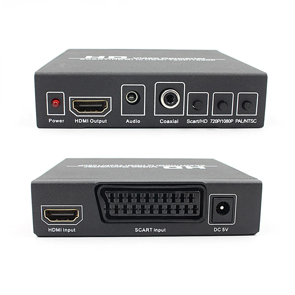 Монитор 720P 1080P конвертер аудио экстрактор видео Scart HDMI в для HDTV DVD| |