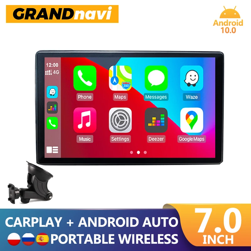 

Автомагнитола GRNADnavi, 1Din, 2 Din, сенсорный экран 7 дюймов
