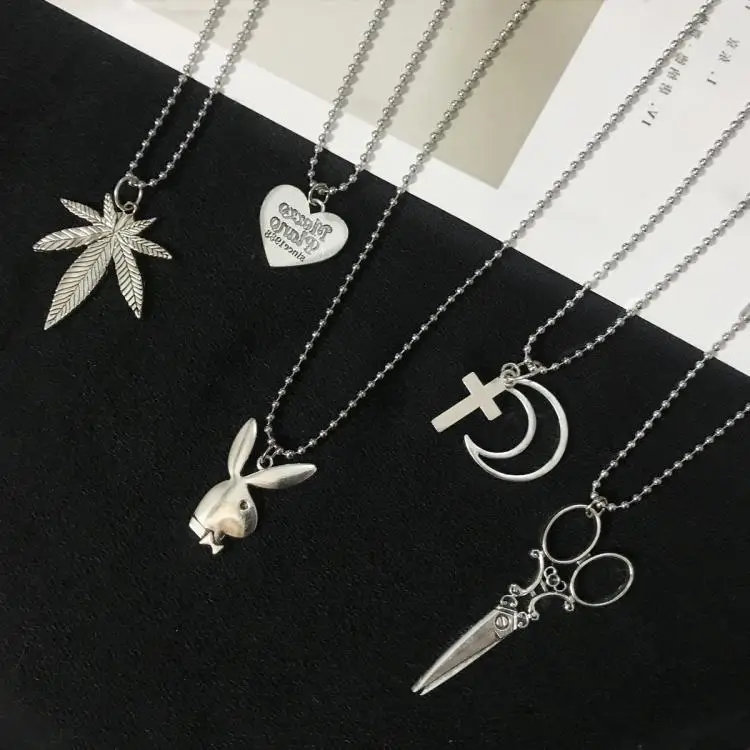 Женская длинная металлическая цепочка очаровательное простое ожерелье с