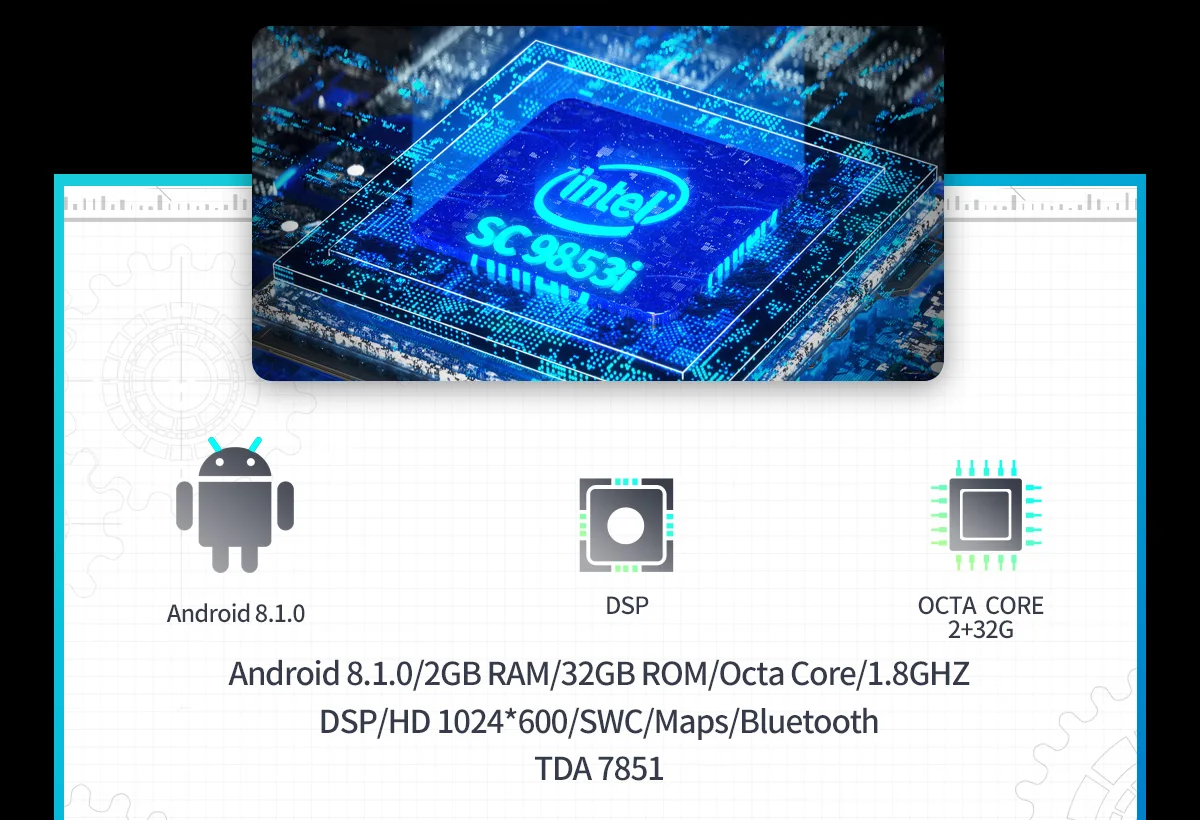 Радуясь Android 8,1 Автомобильный gps мультимедийный видео плеер для Honda Civic с восьмиядерным процессором " 2G Автомобильный gps навигатор стерео