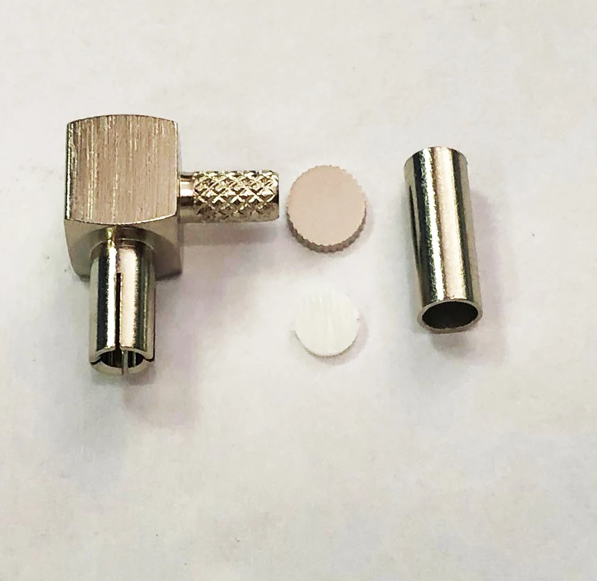 100 шт. TS9 TS-9 штекер 90 градусов угол обжимной разъем адаптер для RG316 RG174 кабель ZTE 3G