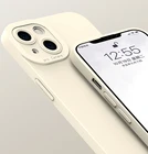 Роскошный чехол из жидкого силикона для iPhone 13 11 12 Pro Max, чехол для iPhone Xs Max 7 8 Plus X Xr SE 2020, Мягкий защитный чехол для камеры