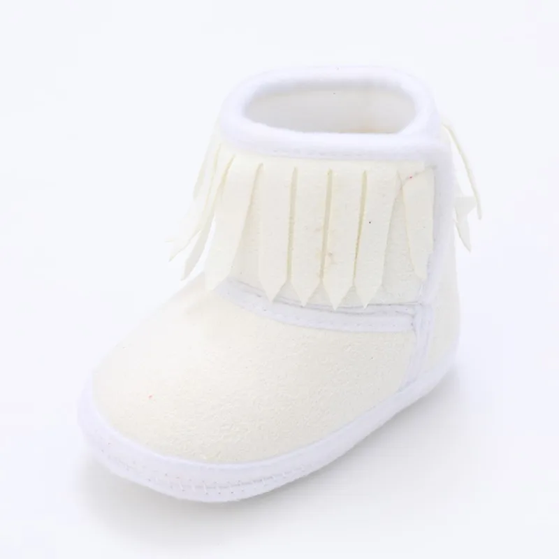 Осень зима 2019 ботинки для новорожденных девочек Милые Удобные однотонные с