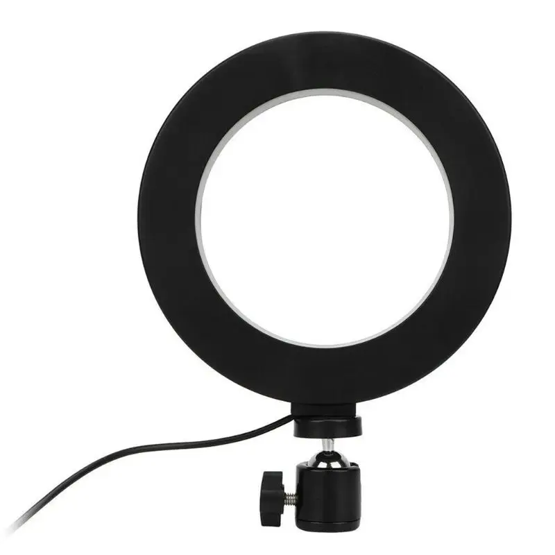 

Selfie Ring Light LED Fill Lamp with Bracket 10 Levels Dimmable 3 Light Modes for Living Broadcast/Photography/Recording