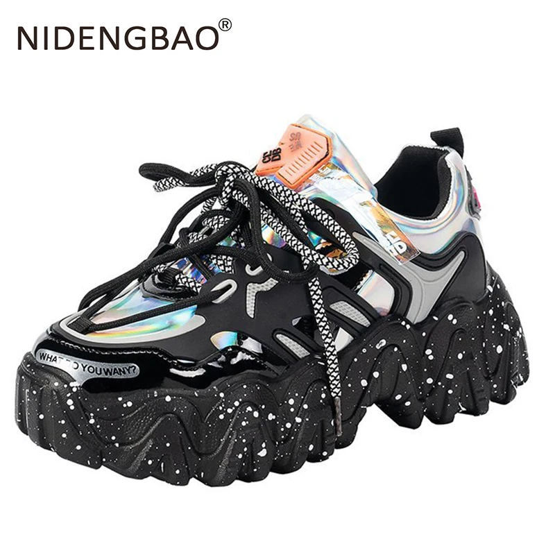 New Women Platform Sneakers Famale Casual Daddy Shoes Classic Style Ladies Trainers Footwears Fashion Design Women's Shoes