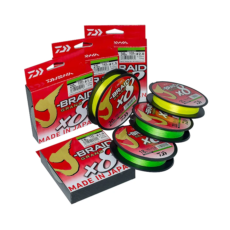 Новая рыболовная леска Daiwa J braid X8 Grand 8 плетеная из полиэтилена оригинальная
