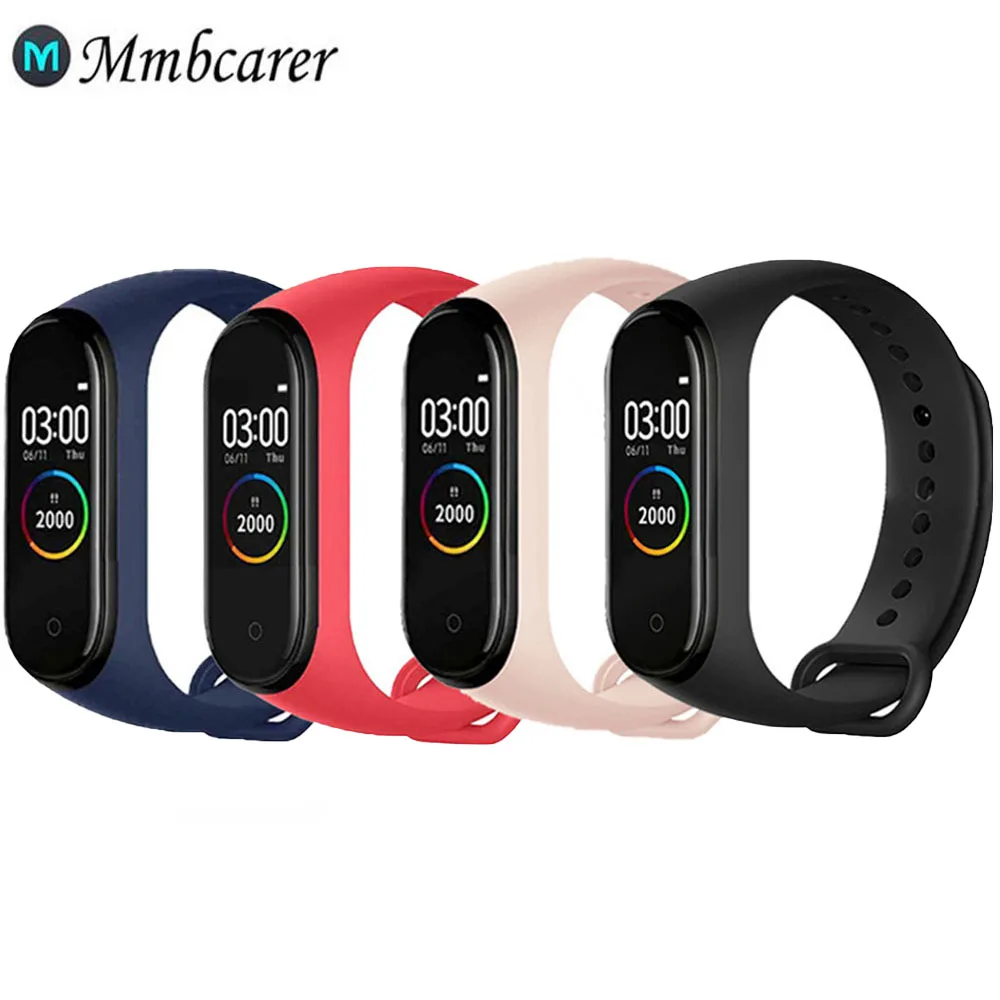 Смарт браслет M4 с тонометром пульсометром фитнес трекером водонепроницаемый