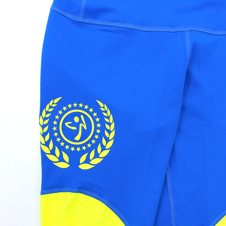 Облегающие Женские брюки FIT веселые спортивные Капри для бега обтягивающие