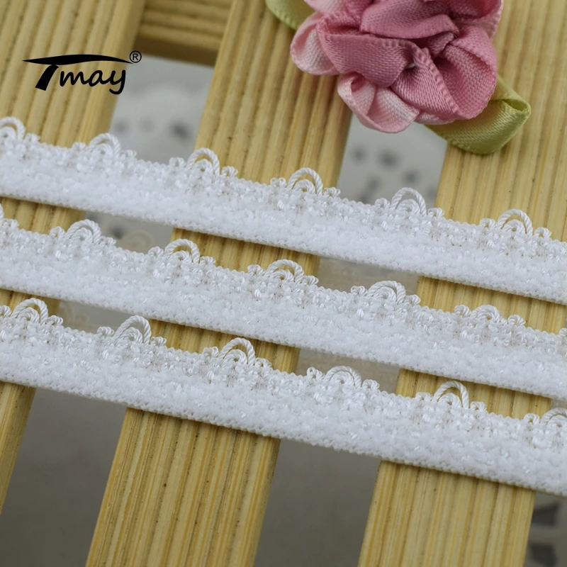 Белые эластичные ленты #1696 кружевная отделка лента ручной работы ткань одежда