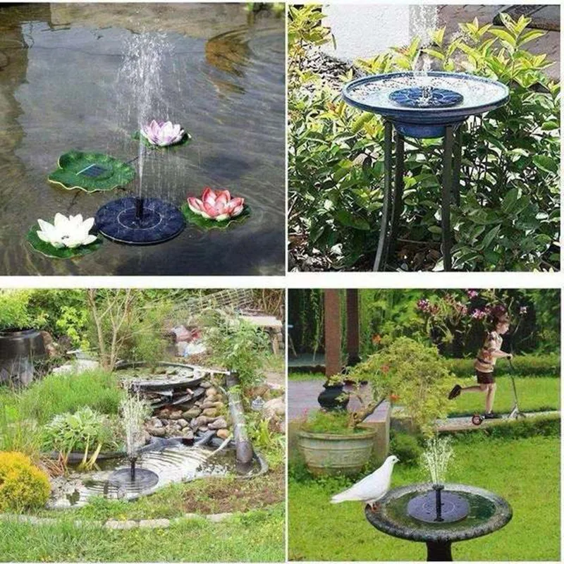 

New Solar Power Water Fountain Pump Solar Fontein Bird Fountain Water Floating Fountain Pond Garden Patio Decor Lawn Decoration.