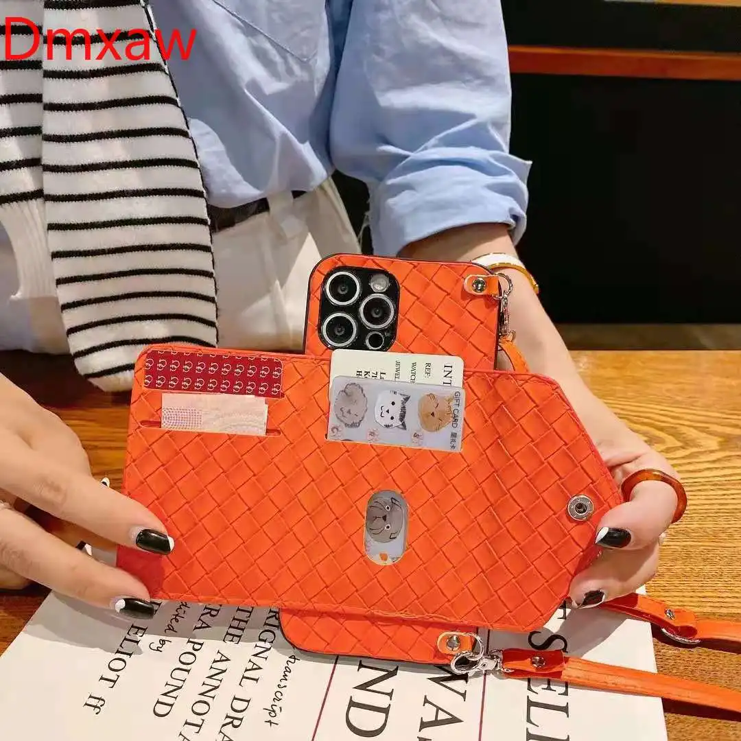 Wallter Phone Case For Xiaomi Redmi 9T 9 9A 9C Note 11 10 Pro 4G 5G 9S 8 7 Max K40 K30 Weave Card Holder Purse Cover | Мобильные