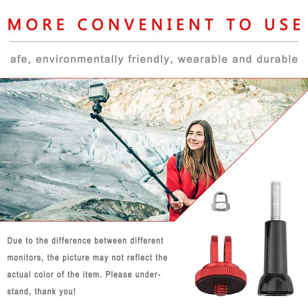 

Metal Mount Base Adapter 1/4 Screw Stand Aluminium Alloy For Insta360 ONE X2 / X Camera Accessories Parts