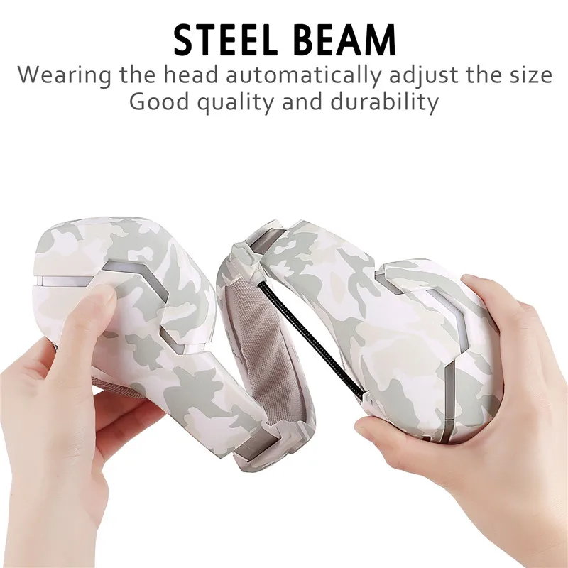 Светодиодный светильник игровые наушники компьютерные профессиональные