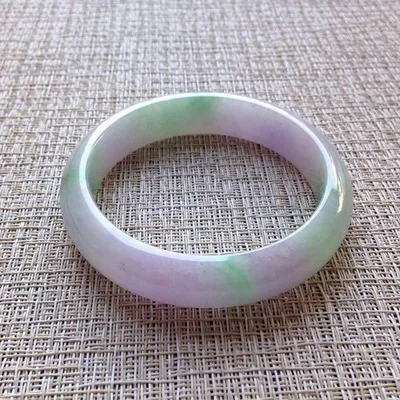 

Natural Burmese Jadeite 54-64mm Light Purple Bracelet Elegant Princess Jewelry Best Gift for Mom and Girlfriend