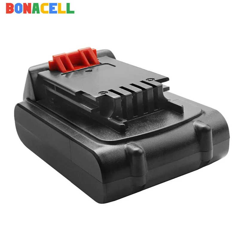 1 Pack Bonacell 18 V/20 V 2000mAh литий-ионная аккумуляторная батарея замена электроинструмента батарея для BLACK& DECKER LB20 LBX20 LBXR20 L10 - Цвет: 1 Pack