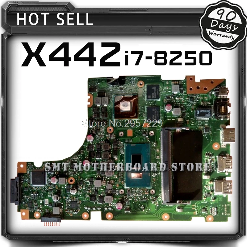 Online Für For Asus X442 X442U X442UQ I7-8250 CPU Laptop Motherboard System Board Haupt Board Mainboard Karte Logic Board Getestet Gut S-6