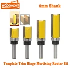 4 шт. 8 мм хвостовик подшипника утопленная отделочная насадка карбидный шаблон нижний подшипник резак для деревообрабатывающего фрезерного станка