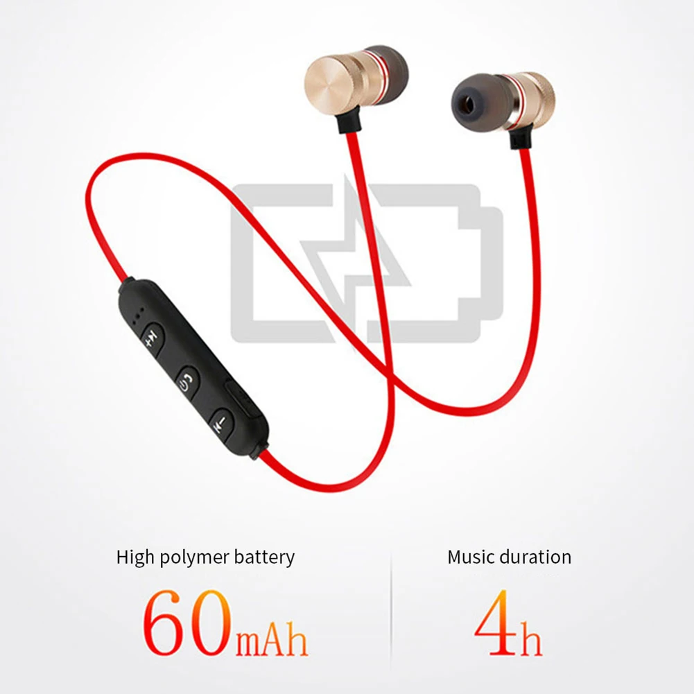 Магнитные Bluetooth Hi Fi стерео наушники вкладыши XT6 беспроводные спортивные для Iphone