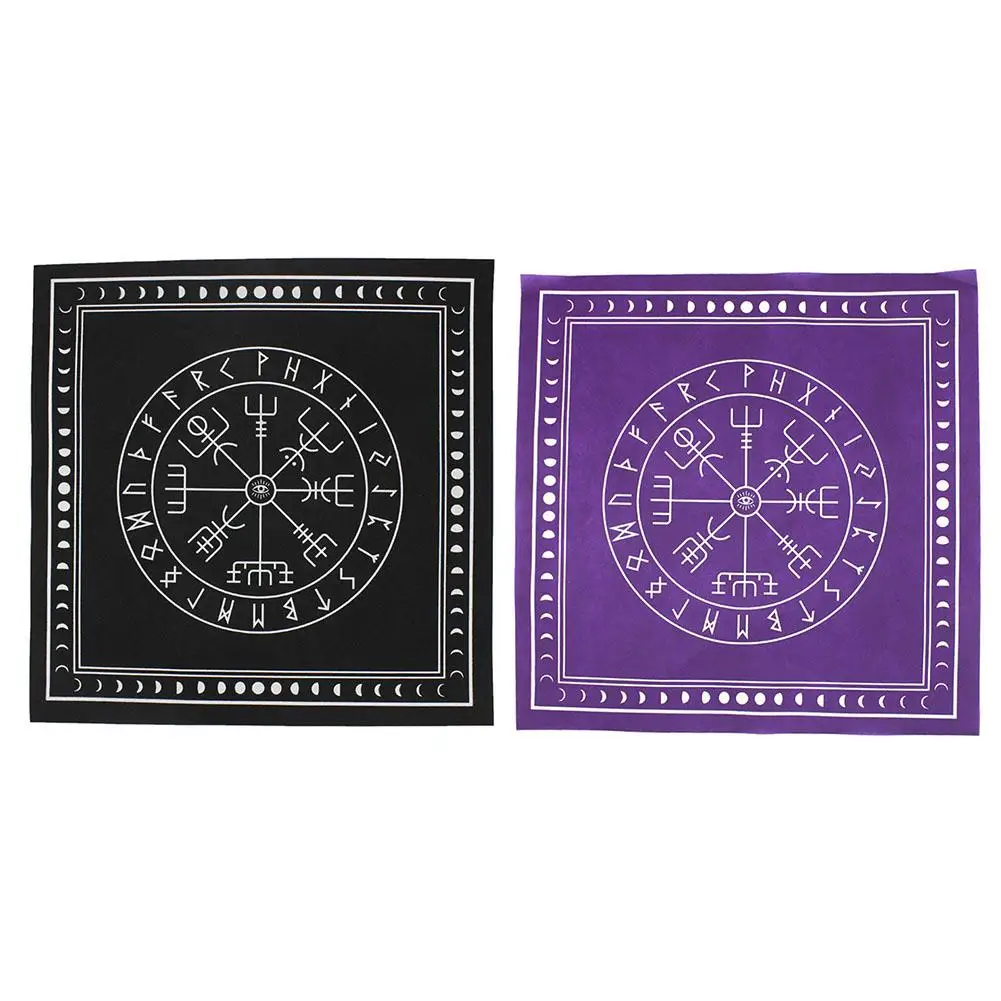 Скатерть из нетканого материала с карточками Таро квадратный светильник мягкая