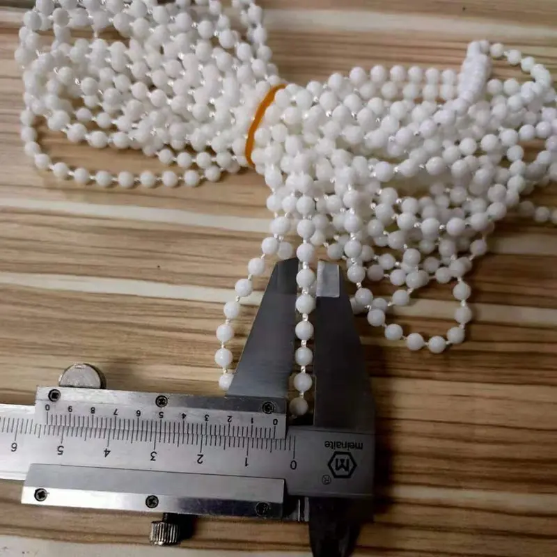 Шнур для цепи с бусинами 5 м роллов и римских штор ремонта белой пластиковой шнур