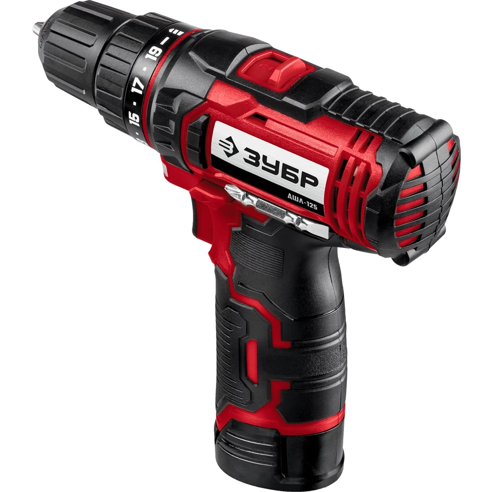 Drill-driver Zubr DShL-125-22 2Ah with two batteries | Инструменты