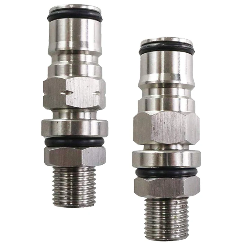 

Ball Lock Post with pets, 1/4 Inch Male NPT Hex Nipple, 19/32 Inch-18 Gas/Liquid Corny Keg Adapter (Liquid and Gas)