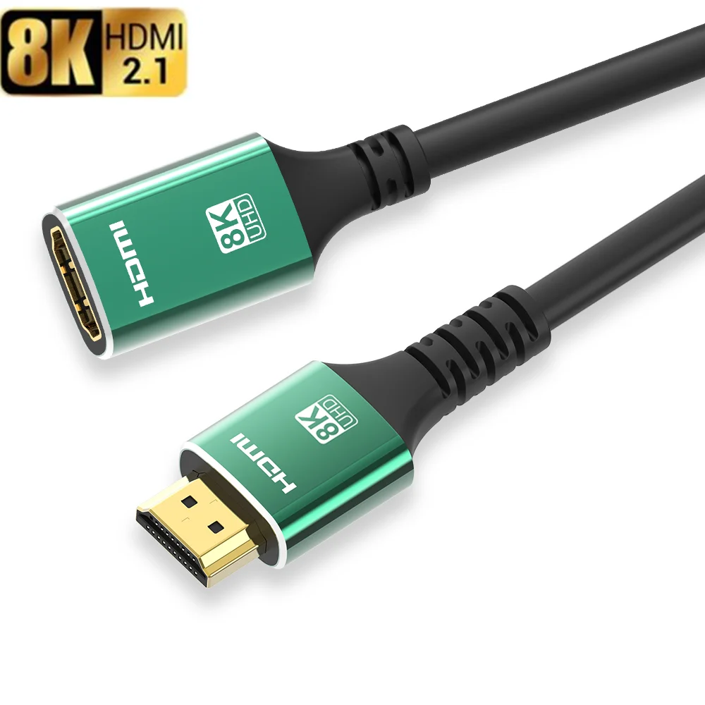 8K HDMI Extension Cable HDMI2.1 8K@60Hz 4K@120Hz Extender Male to Female for Nintendo Switch Xbox One S 360 PS5 PS4 HDTV Laptop |