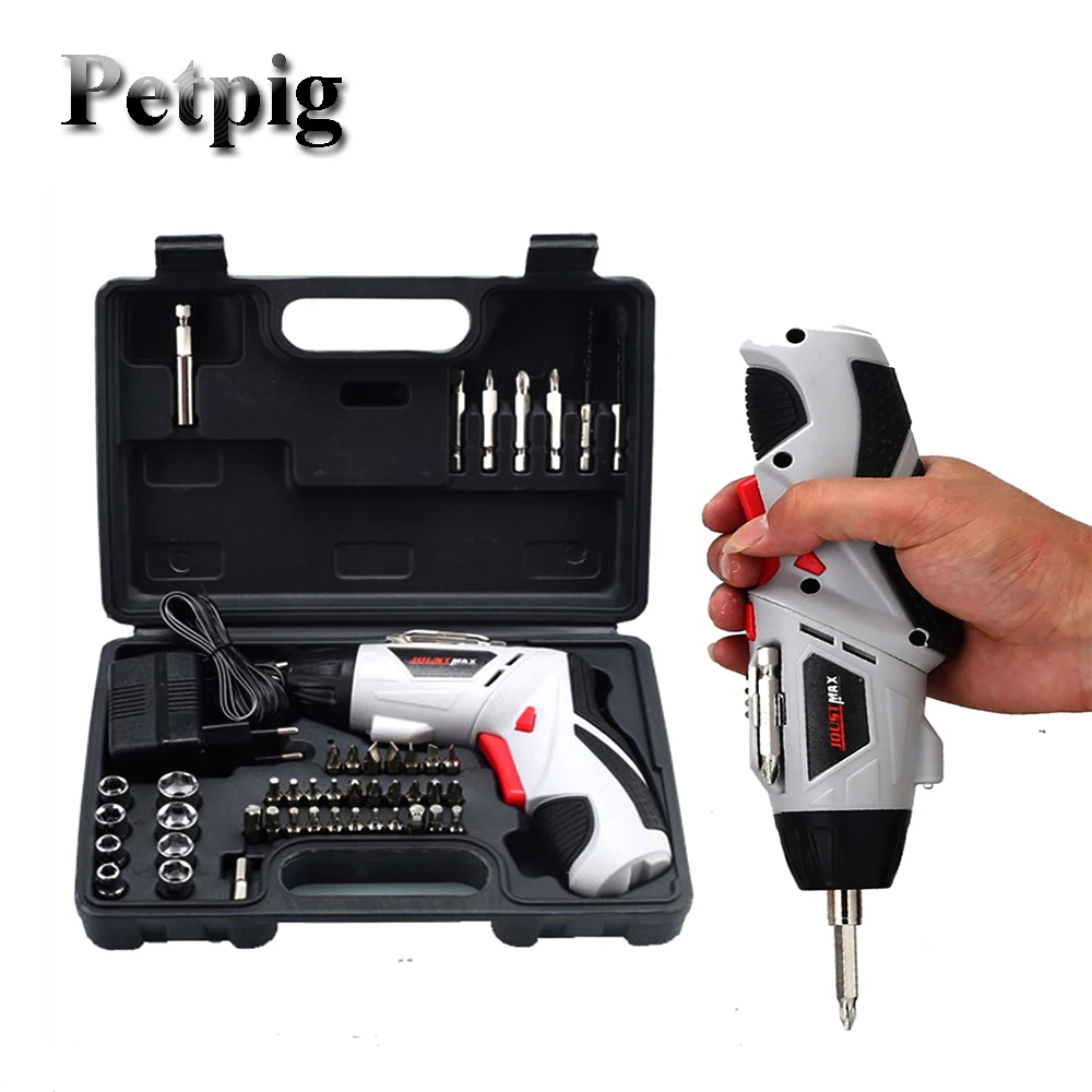 Электрическая отвертка Petpig Беспроводная электрическая дрель динамометрический