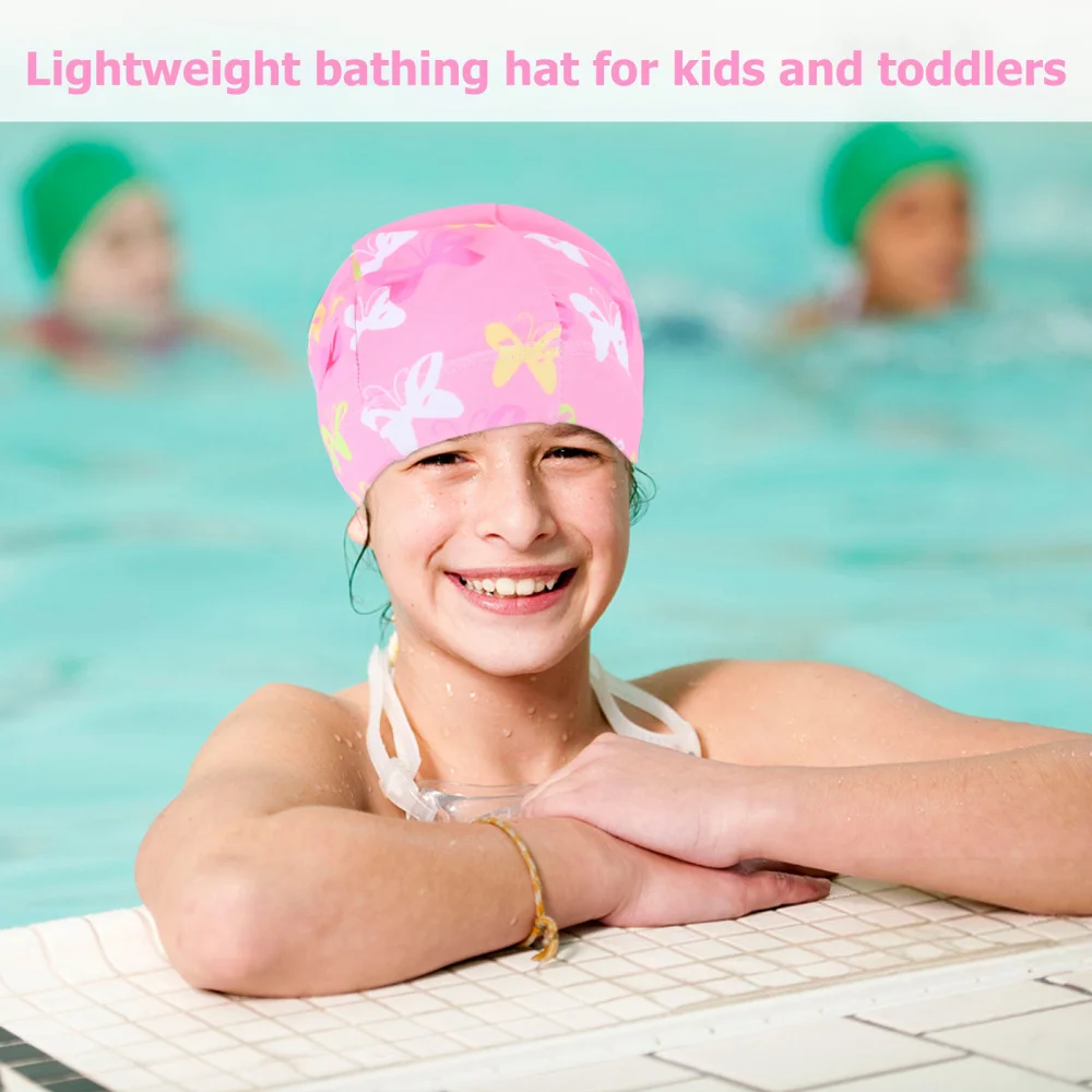 

1 Pc Protect Ears Swimming Cap Children Swim Cap Bathing Cap Shower Caps