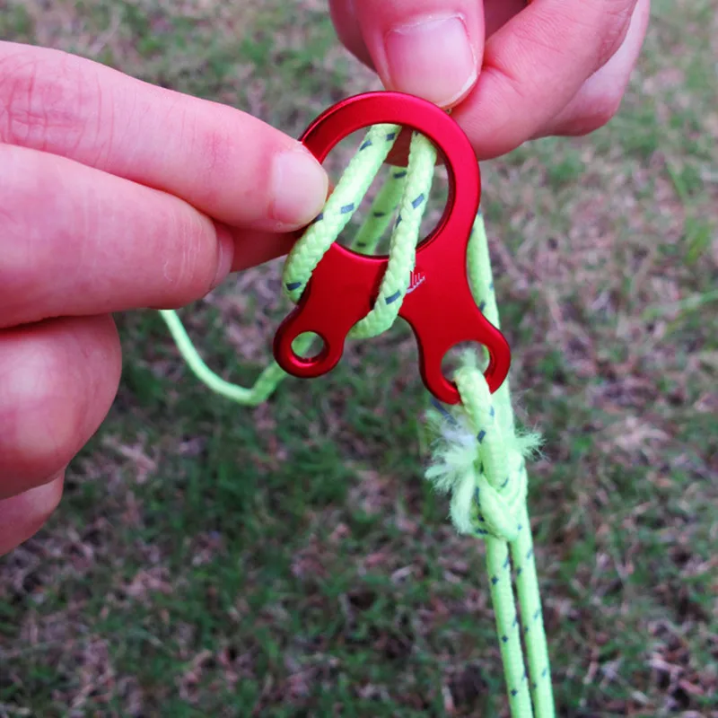 

5Pcs Carabiners Camping Climbing Tent Rope Buckle Ultralight Outdoor Quickdraw Hang Wind Rope Hanger Buckle Climbing Equipment