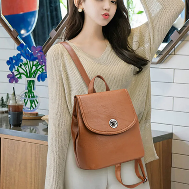 

Women Backpack 2020 New Fashion College University Student Leisure Bag Fashion Shoulder Pack Backpack Women's Daypack Rucksack