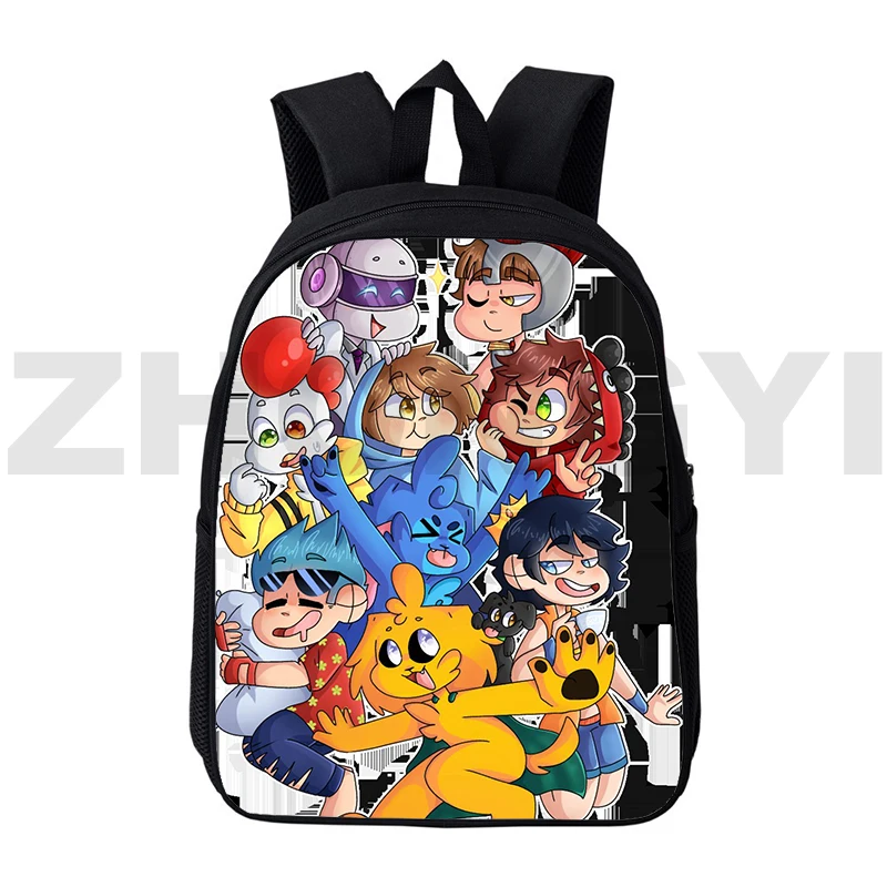 

Compadretes Canvas Backpack Men Mikecrack Backpack Travel for Girl 12/16 Inch Anime Bag Teenager 3D Print Los Compas Bookbag