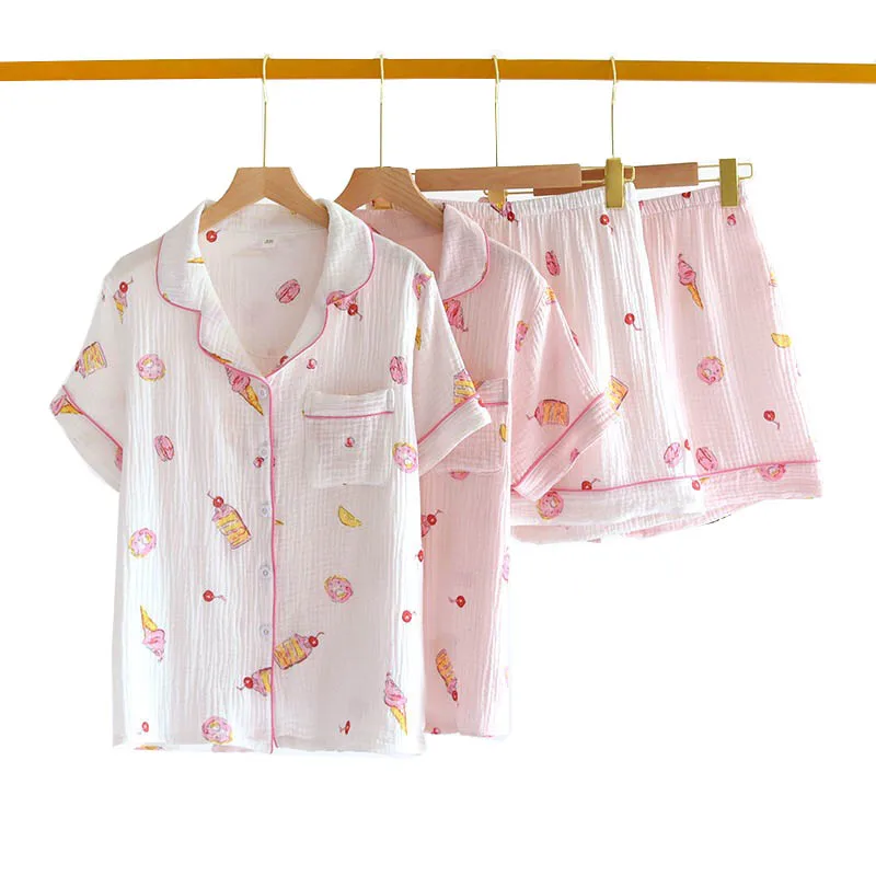 Женский мягкий пижамный комплект из 2 предметов простая Пижама с отложным