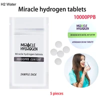 miracle rich hydrogen water tablets drinking 10000ppb orp alkaline h2 anti aging sino japanese cooperation products 5 pieces