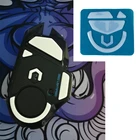 1 упаковка, игровая мышь со стикерами Тигр