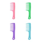 Профессиональная парикмахерская расческа с широкими зубьями для женщин и мужчин, инструмент для окрашивания мокрых, сухих, вьющихся, прямых волос