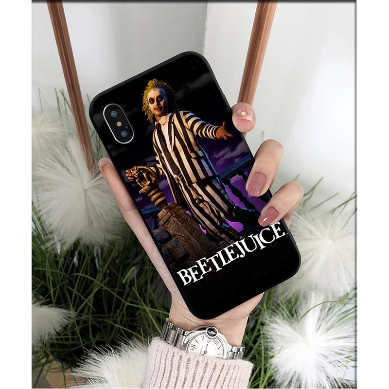 Мягкий силиконовый чехол Yinuoda Beetlejuice из ТПУ для iPhone 6S 6plus 7 7plus 8 8Plus X Xs MAX 5 5S XR 11 11pro